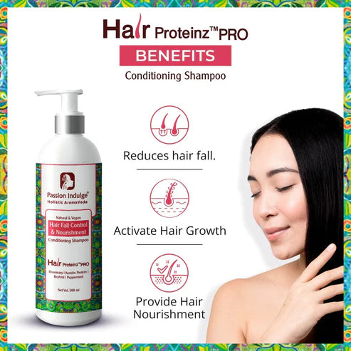 Passion Indulge Professional Anti-Hair Fall Conditioning Shampoo- HAIR PROTEINZ PRO-500 ml