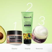 QUENCH BOTANICS Pollution Rescue Cream Face Wash with Vitamin E & Avocado