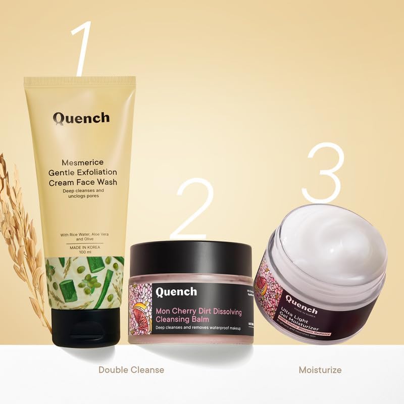 QUENCH BOTANICS Rice Water Gentle Exfoliation Cream Face Wash