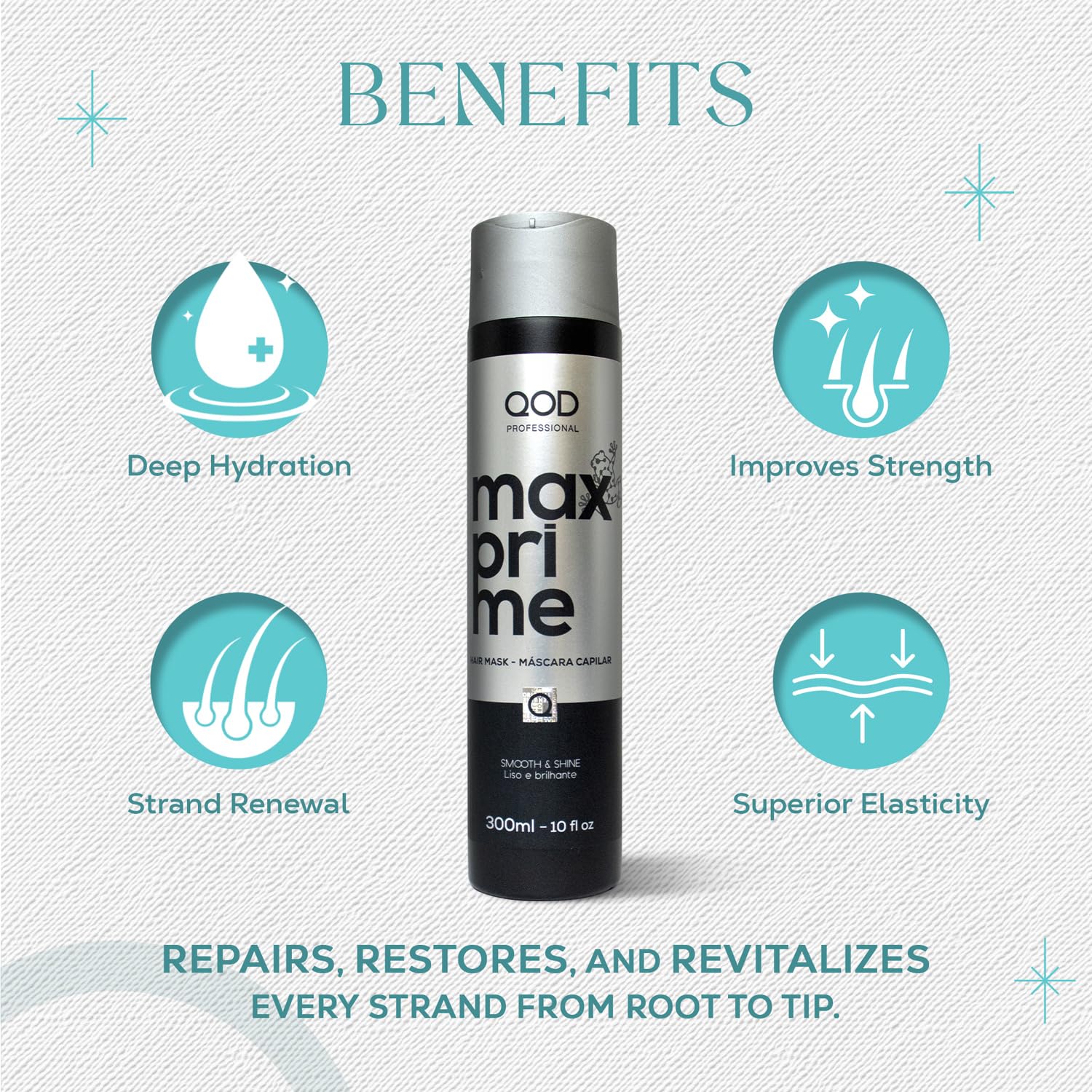 QOD Professional Max Prime After Treatment Hair Mask (300ml)