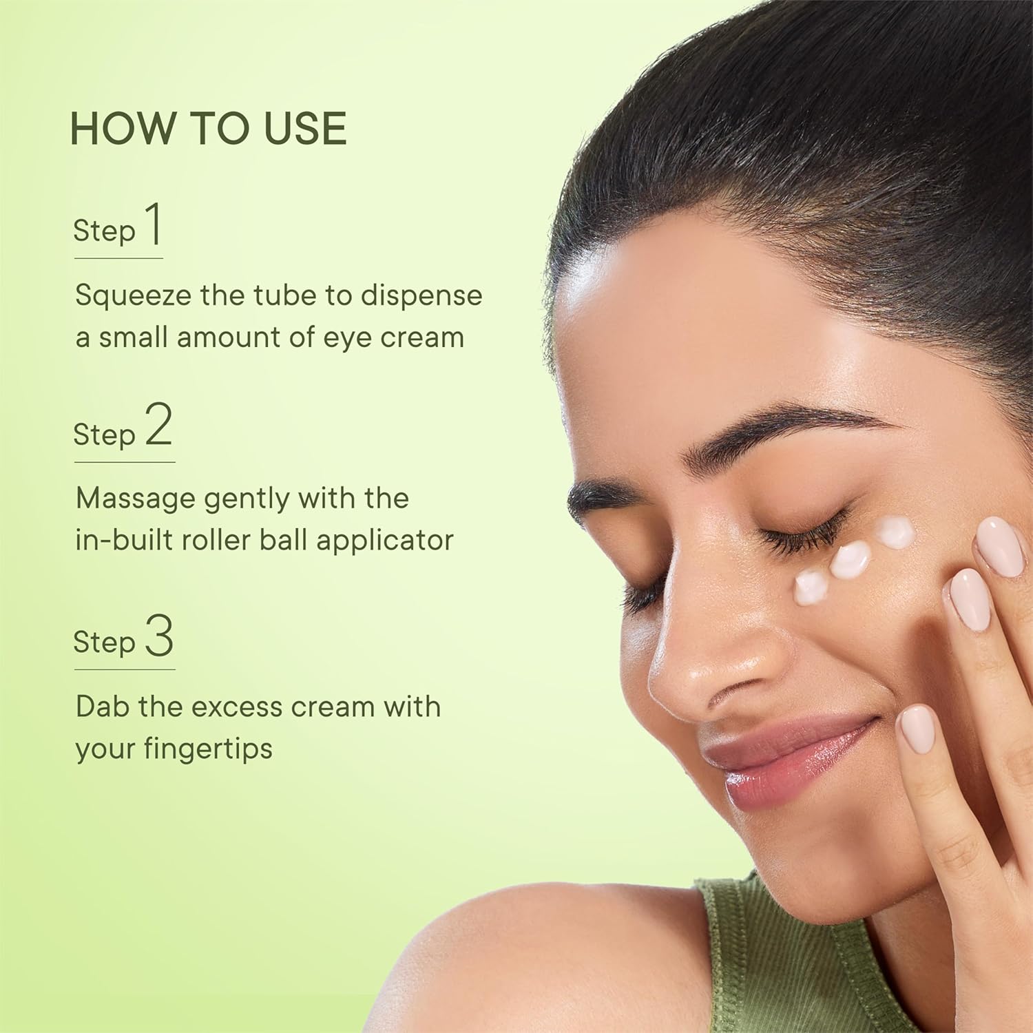 Quench Korean Dark Circle Under Eye Cream with Cooling Massage Roller