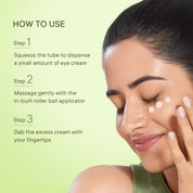 Quench Korean Dark Circle Under Eye Cream with Cooling Massage Roller