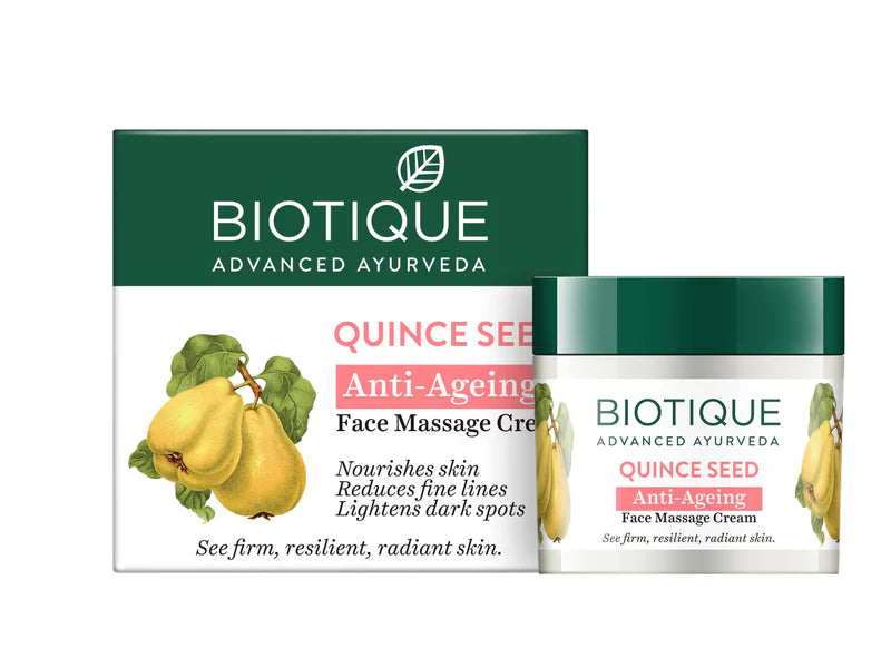 Biotique Quince Seed Anti Aging Face Massage Cream For Normal To Dry Skin, 175gm