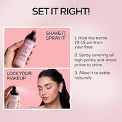RENEE Bollywood Filter Blurring Setting Spray for Face Makeup, Matte Finish & Pore Blur Effect with Niacinamide & Hyaluronic Acid, Long Lasting Makeup Fixer & Shine Control, Fine Mist 100ml