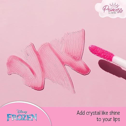 RENEE Disney Frozen Princess Icecream Lip Gloss Elsa-For Pre-Teen Girls,Enriched With Shea Butter & Apricot Oil,Adds Glossy Shine With Nourishing And Moisturizing Effect - No Parabens - 8Ml