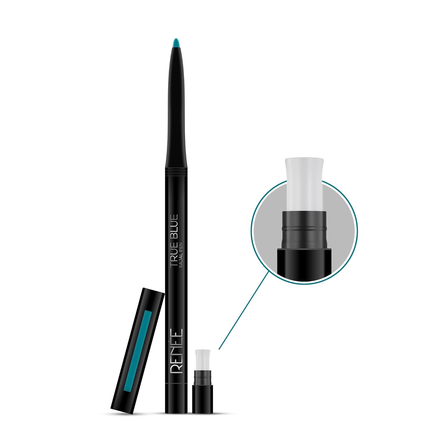 RENEE Kajal Pen with Sharpener - True Blue 0.35gm