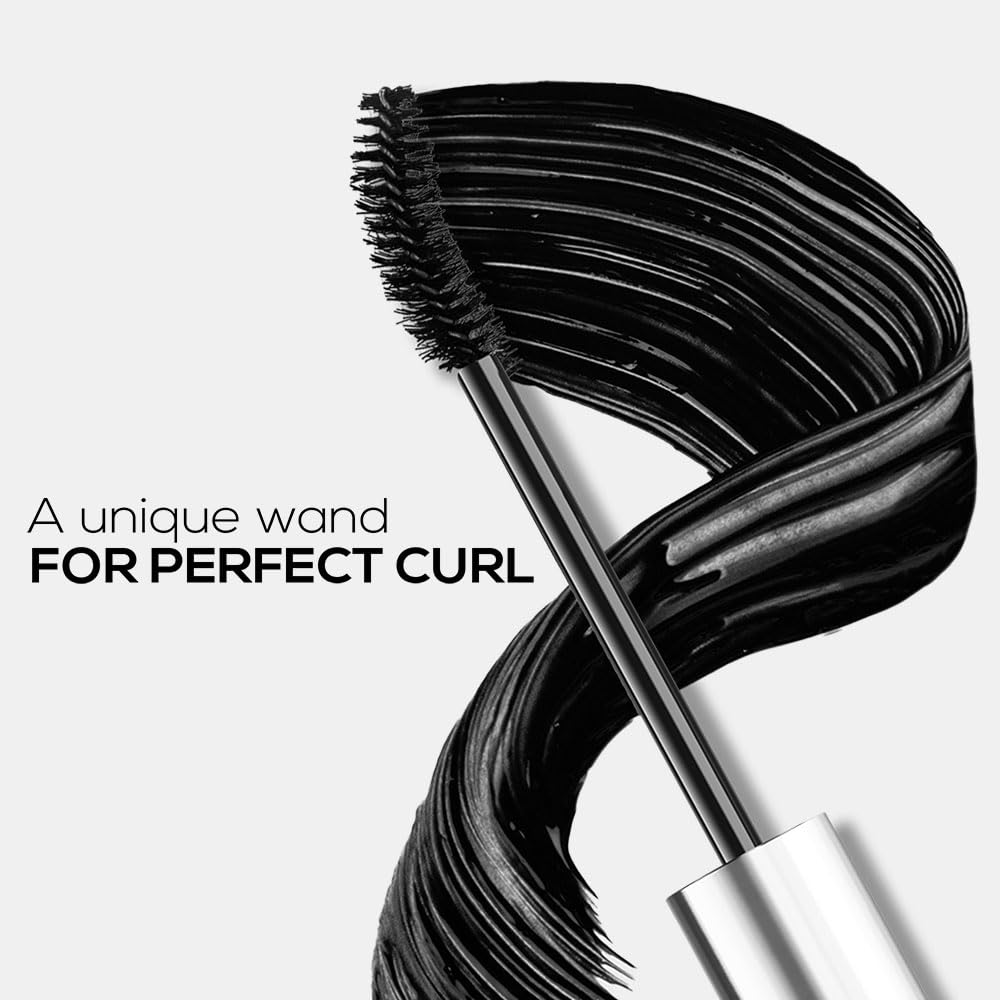 RENEE Midnight Mascara with Unique 360-Degree Wand, Darkest Black, Clump-Free, Long-Lasting Formula, Volumizes, Lengthens