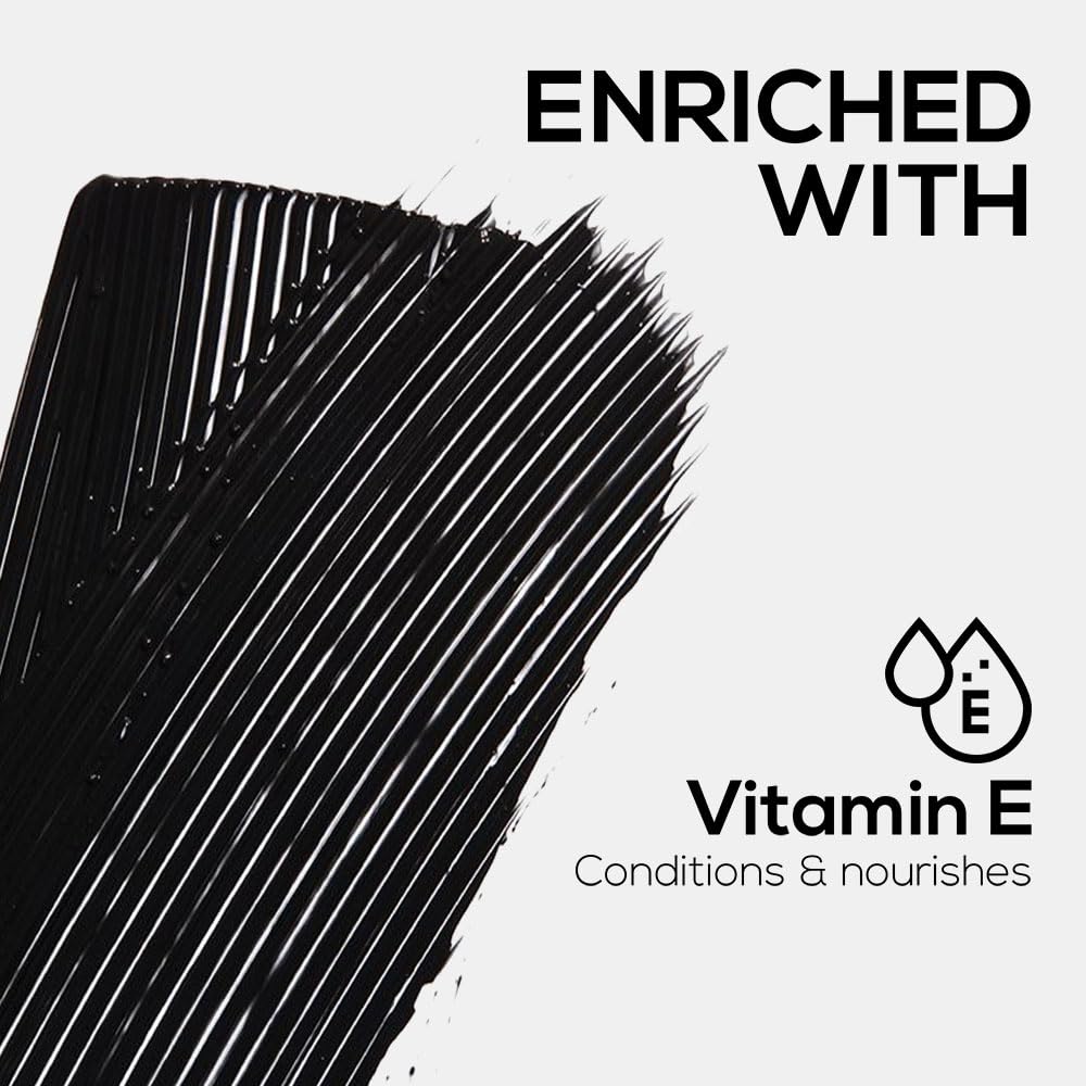 RENEE Midnight Mascara with Unique 360-Degree Wand, Darkest Black, Clump-Free, Long-Lasting Formula, Volumizes, Lengthens