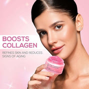 RENEE Pink Therapy Hydrolyzed Collagen Overnight Sleep Jelly Mask | Hydrates, Repairs, Smoothens & Plumps Skin | Peptides, Niacinamide & Hydrolyzed Collagen Enriched | 50 gm
