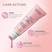 RENEE Pink Therapy PDRN Overnight Lip Repairing & Moisturising Lip Balm For Dry, Chapped Lips | Glossy Finish, Revives Lip Barrier & Improves Elasticity | With Vegan PDRN, Peptides & Ceramides | 10g