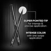 RENEE Pointy End Sketch Pen Smudge Proof Eyeliner - Matte Finish, Light Weight, Water Resistant, Long Stay Highly Pigmented with One Stroke Application Formula - Black