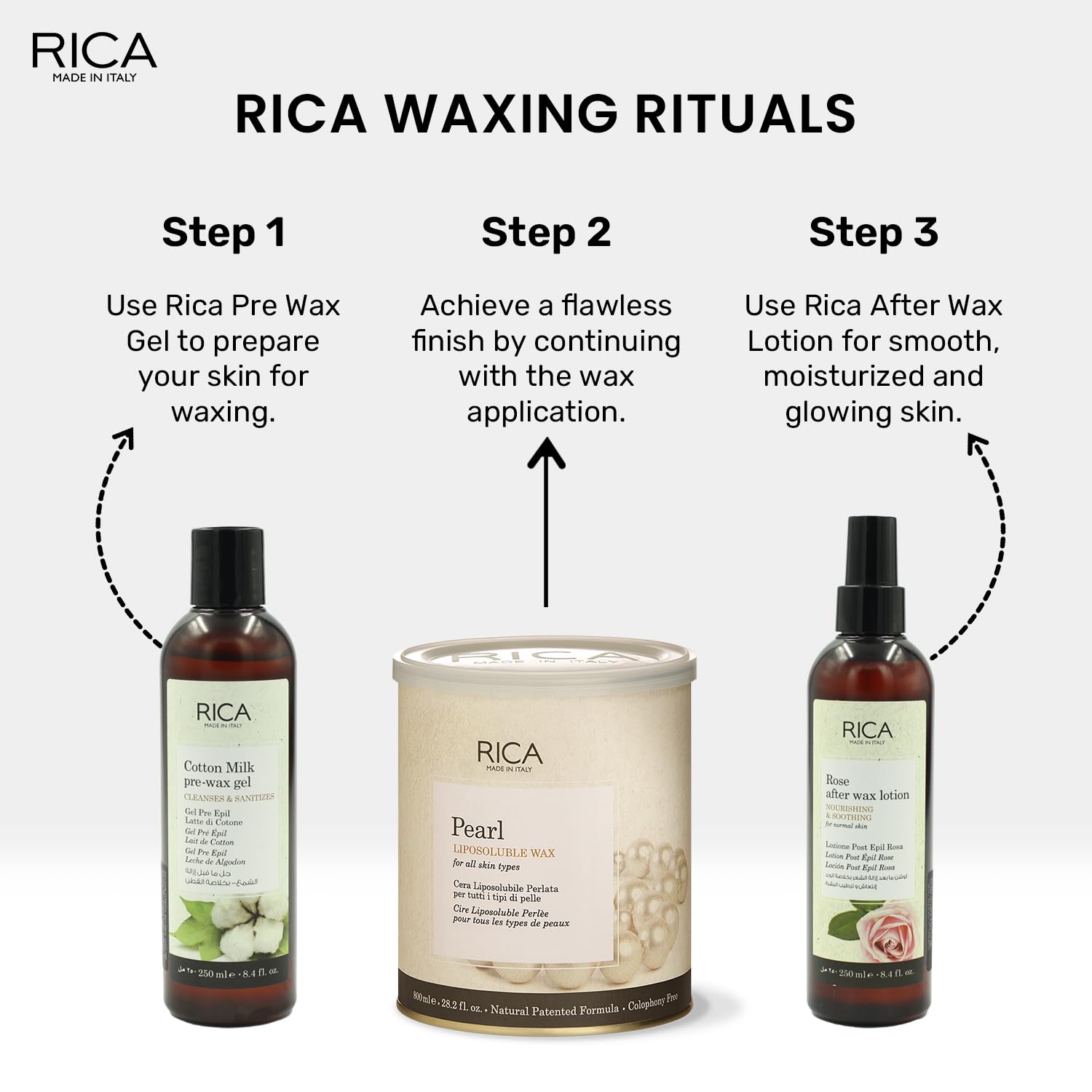 RICA Strawberry Liposoluble Soft Wax 800ml