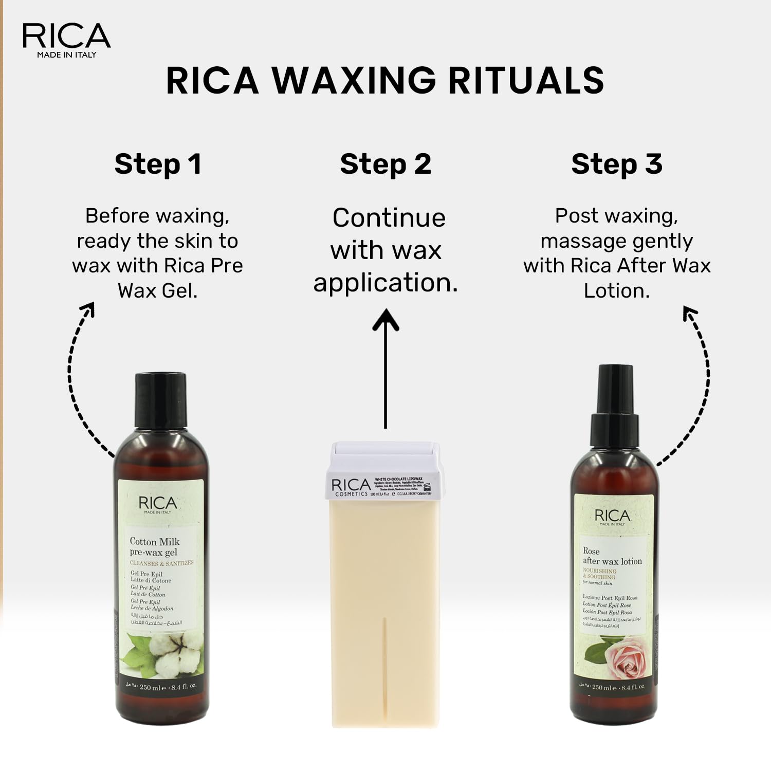RICA Women White Chocolate Liposoluble Soft Wax 100ml