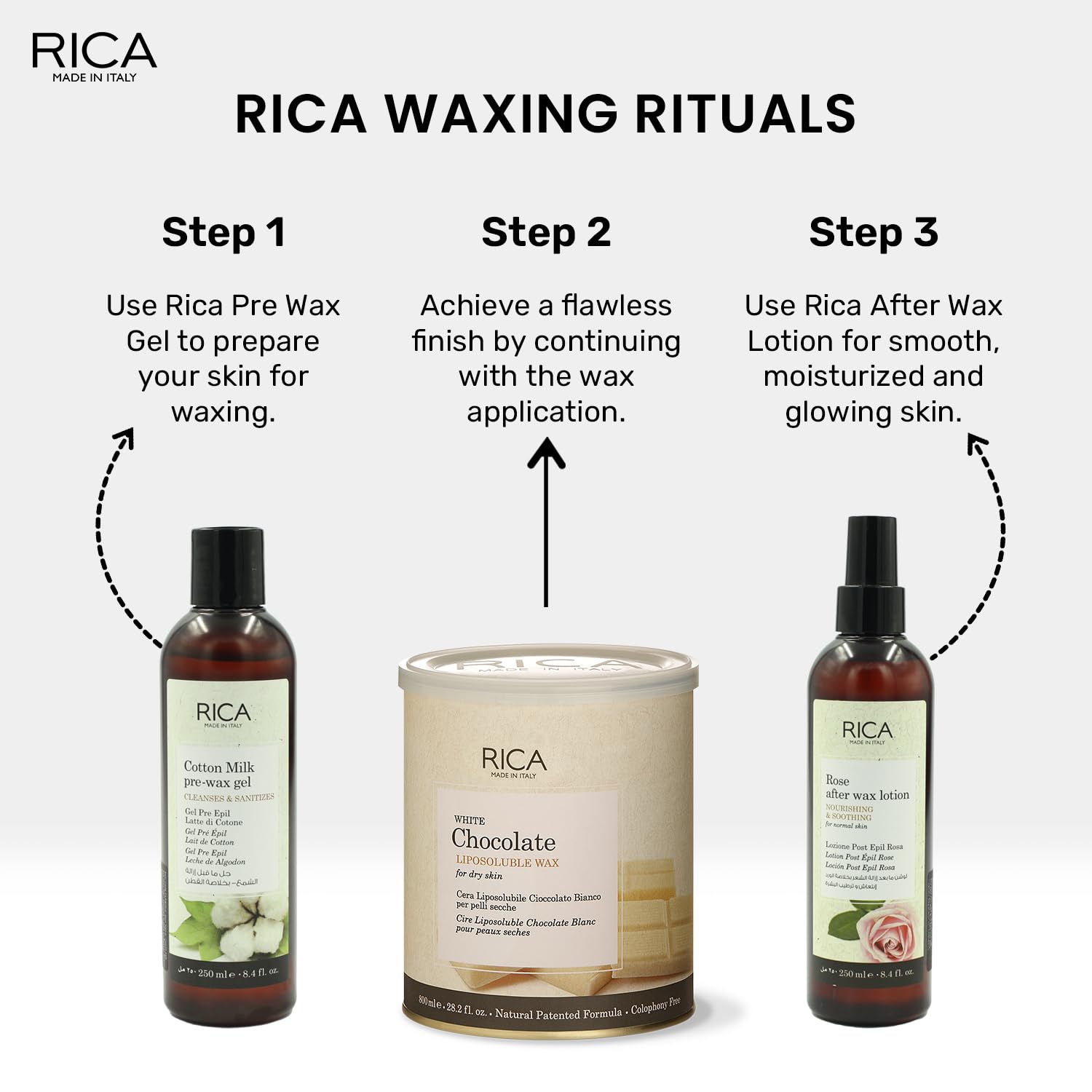 RICA women Liposoluble Waxing with Kit, 800g