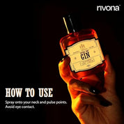 RIVONA NATURALS Extra Dry Gin Perfume | Long Lasting Eau De Parfum for Women | Crisp, Subtle & Sophisticated Fragrance with Gin, Grapefruit & Leather | Luxury Perfume Gift | 50ml EDP