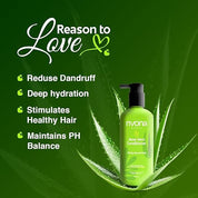 RIVONA NaturalS Aloe Vera Conditioner | + Neem |Anti Frizz And Smoothening | For Men & Women | All Hair Types | 250 Ml,