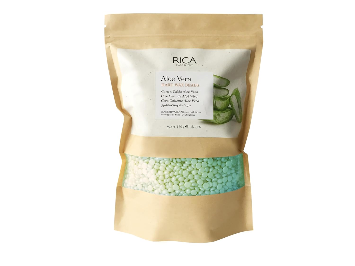Rica Aloe Vera Beads, Stripless & Painless Hair Removal Hard Wax  800 gm