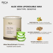 Rica Aloe Vera Liposoluble Painless Hair Removal Wax 800 ml