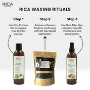 Rica Black Brazilian Beads, Stripless & Painless Hair Removal Wax 800ml