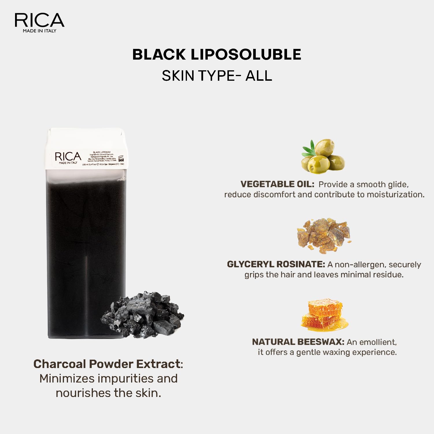 Rica Black Liposoluble Wax 100ml