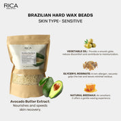 Rica Brazilian Beads, Stripless & Painless Hair Removal Wax  800gm