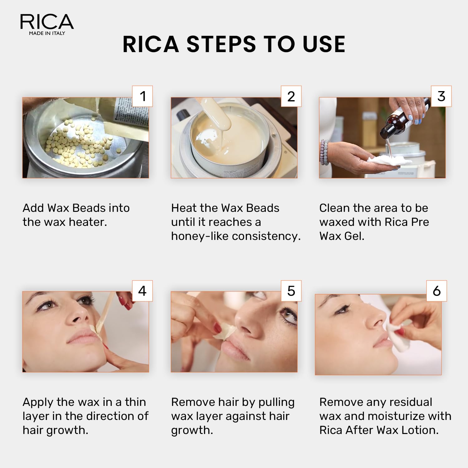 Rica Brazilian Beads, Stripless & Painless Hair Removal Wax  800gm