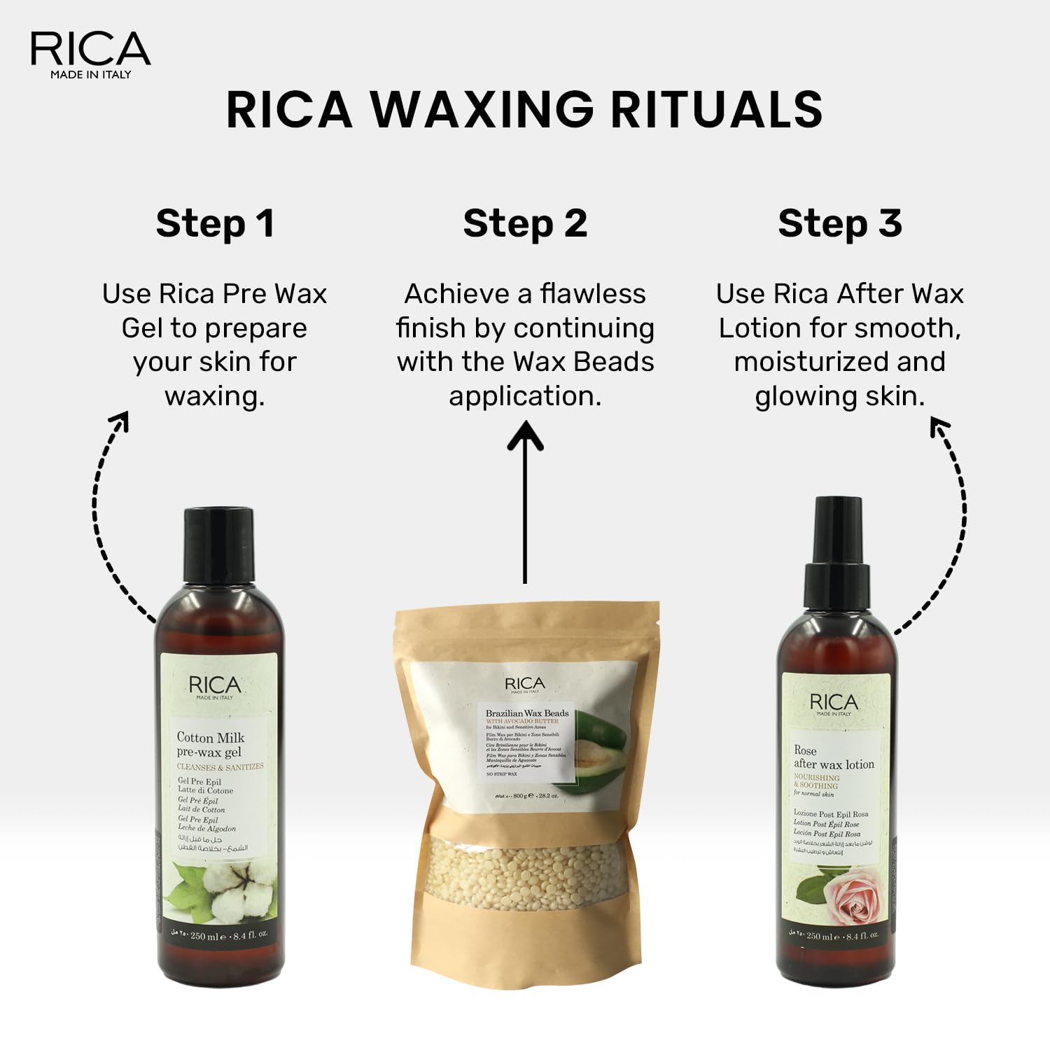 Rica Brazilian Beads, Stripless & Painless Hair Removal Wax  800gm