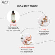 Rica Cotton Milk Pre Wax Gel  250ml
