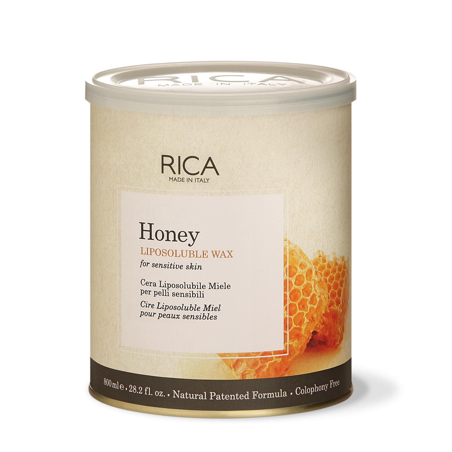 Rica Honey Liposoluble Painless Hair Removal Wax For Men & Women 800 ml