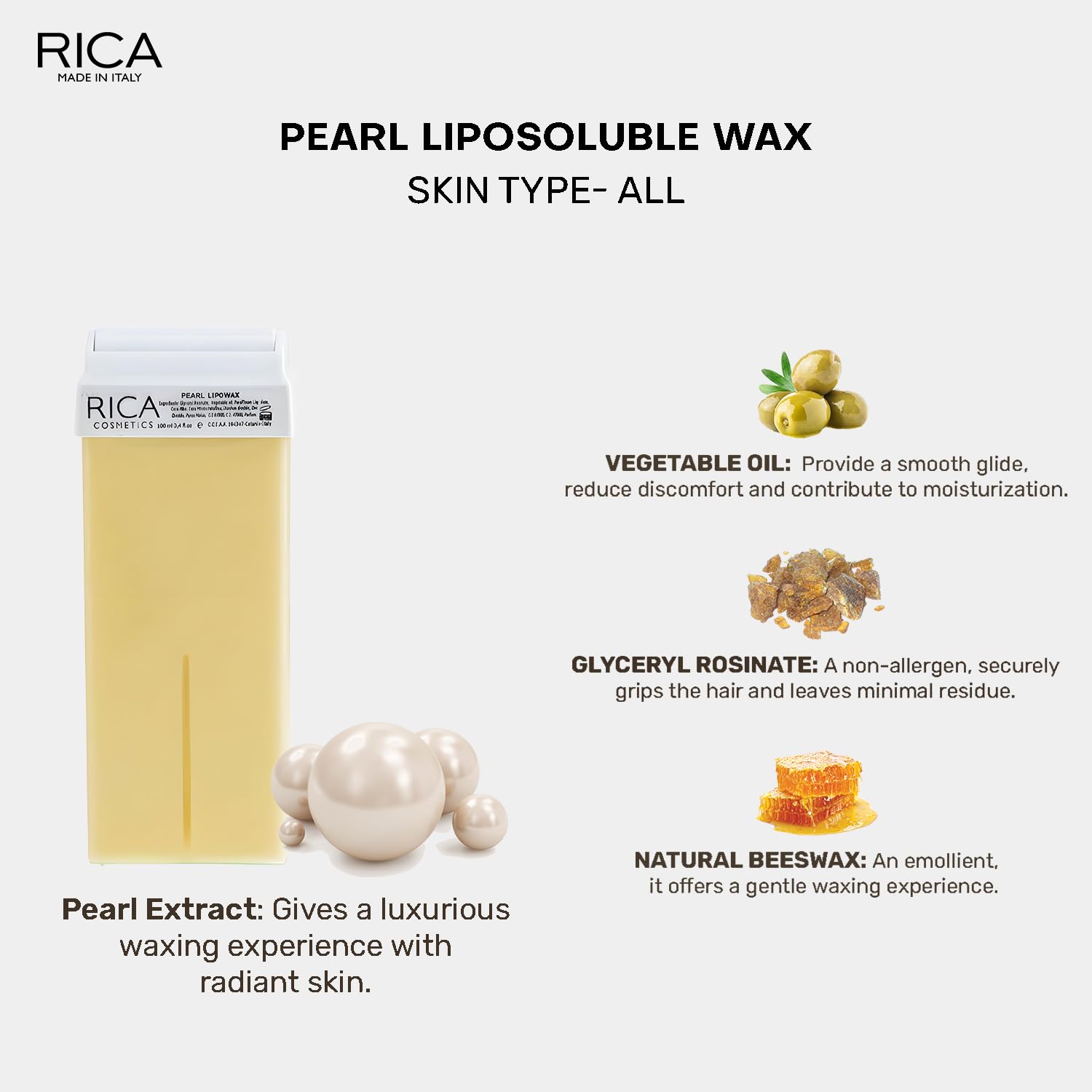 Rica Pearl Liposoluable Wax 100ml