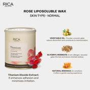 Rica Rose Titanium Wax 800ml