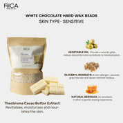 Rica White Chocolate Beads, Stripless & Painless Hair Removal Hard Wax  800ml