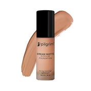 Pilgrim Medium Golden Beige Serum Liquid Foundation, Matte & Poreless,30 ml | Foundation for face make up infused | Water-Resistant,All Day Coverage|All Skin Types