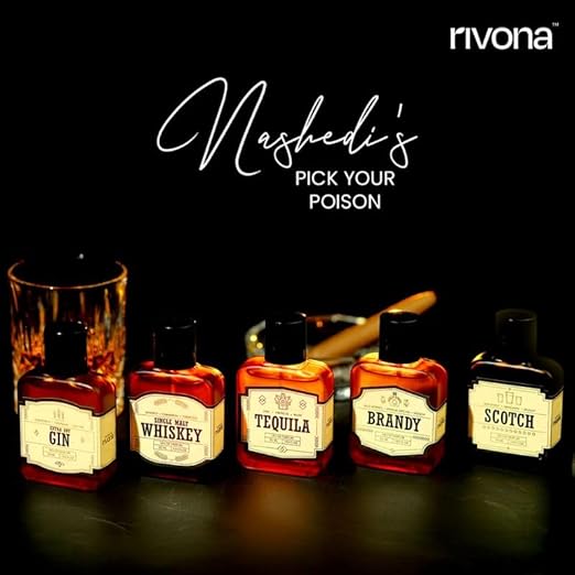 Rivona Brandy Perfume | Long Lasting Eau De Parfum for Men & Women | Rich, Warm & Sweet Fragrance with Brandy, Vanilla, Berries & Amber | Unisex Perfume Gift | 50ml EDP