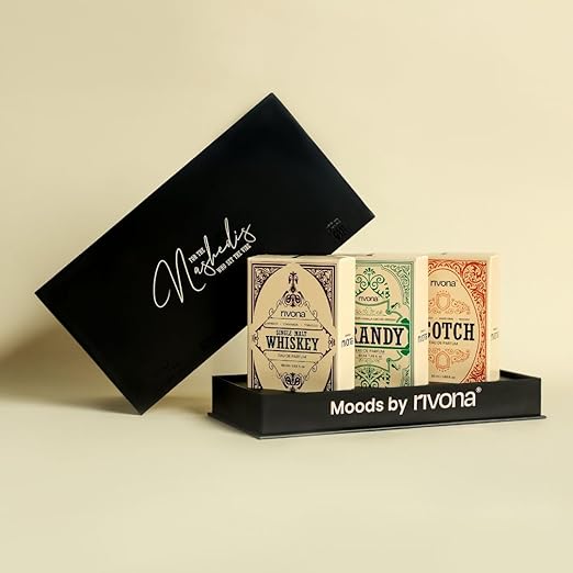Rivona Nashedi Perfumes Assorted Gift Set | Long Lasting Unisex Fragrances for Men & Women | Premium Eau de Parfum | Gift Set for Birthday, Anniversary, Diwali Festive (3 X 50ML)