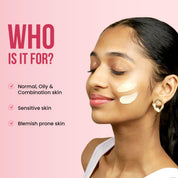 Rivona Naturals Bright Pink Face Cream | Long-Lasting Hydration | Light make up look | Vegan | Niacinamide & Mulberry Extracts| Tinted moisturiser | 50 gm (Warm Beige, 50 g (Pack of 1)