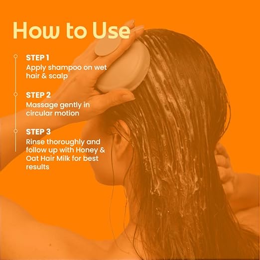 Rivona Naturals Honey & Oat Milk 2 In 1 Deep Conditioning Shampoo| Sulfate-Free | With Amla & Hibiscus for Hair Growth | 200ml