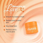Rivona Naturals Honey & Saffron Moisturizing Cream with Kojic Acid & Niacinamide | Brightens & Evens Skin Tone | Deep Hydration & Nourishment | Dermatologically Tested | All Skin Types | 50g