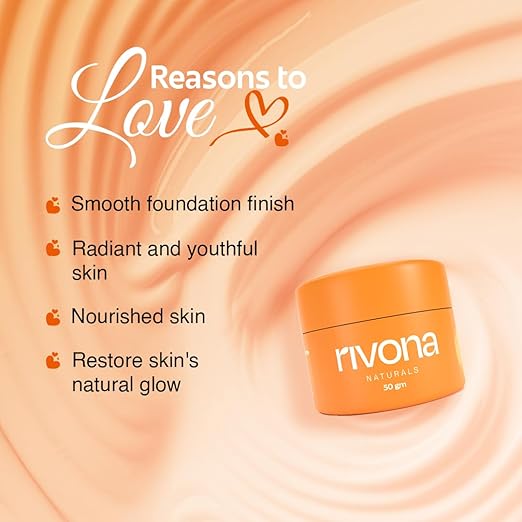 Rivona Naturals Honey & Saffron Moisturizing Cream with Kojic Acid & Niacinamide | Brightens & Evens Skin Tone | Deep Hydration & Nourishment | Dermatologically Tested | All Skin Types | 50g