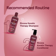 Rivona Naturals Keratin Therapy Shampoo, For Intense Damaged Hair Repair l Keratin Protein + Argan Oil nourishes dry hair| For Dry, Damaged and frizzy hair 250 ml