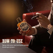 Rivona Rum & Cigar Eau De Parfum for Men 50ml – Long Lasting Strong Woody Tobacco Perfume | Dark Rum, Vanilla & Amber | Bold Evening, Date Night & Luxury Perfume for Men