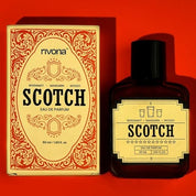 Rivona Scotch Perfume | Long Lasting Eau De Parfum for Men & Women | Warm, Woody, Sophisticated Fragrance with Sweet Scotch, Geranium & Vanilla | Unisex Perfume Gift | 50ml EDP
