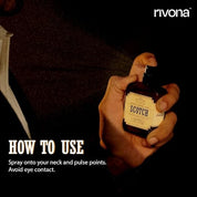 Rivona Scotch Perfume | Long Lasting Eau De Parfum for Men & Women | Warm, Woody, Sophisticated Fragrance with Sweet Scotch, Geranium & Vanilla | Unisex Perfume Gift | 50ml EDP