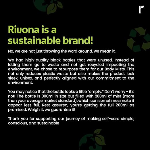Rivona Vanilla Oud Body Mist | Warm, Sweet & Woody Body Spray for Women | Vanilla, Oud, Cherry & Tonka | Long Lasting, Skin-Friendly Mist | 200ml