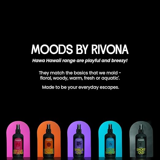 Rivona Vanilla Oud Body Mist | Warm, Sweet & Woody Body Spray for Women | Vanilla, Oud, Cherry & Tonka | Long Lasting, Skin-Friendly Mist | 200ml