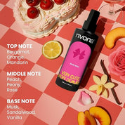 Rivona Very Cute, Very Demure Body Mist | Fruity-Floral Long Lasting Body Spray for Women | Mandarin, Rose & Vanilla | 200ml