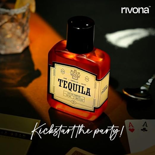 Rivona's Tequila Perfume - Zesty & Citrus, Long-Lasting Fragrance with Tequila, Bergamot & Lime, Unisex Eau de Parfum | Ideal for special occasions | 50ml