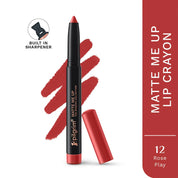 Pilgrim Long Lasting Crayon Lipstick | Intense Matte Finish | Waterproof & Lightweight | Highly Pigmented & Enriched With Ceramides & Mango Seed Oil | Smooth Glide Application