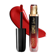 FACES CANADA Comfy Matte Wow Liquid Lipstick One Swipe Application | Highly Pigmented | Comfortable Wear | Glides Smoothly | Long Lasting | Transferproof, Smudgeproof & Waterproof