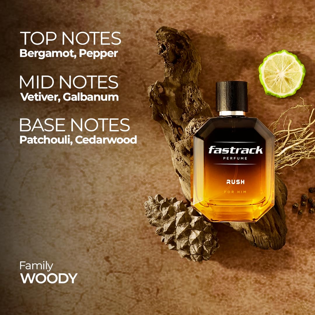 Fastrack Perfume Rush |Scent for Men| 100 ml EDP